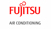 FUJITSU Air Conditioning LOGO Red Black