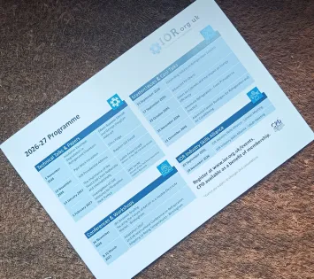 IOR Programme Card 2627