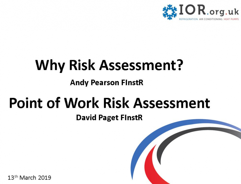 Risk Assessment Webinar