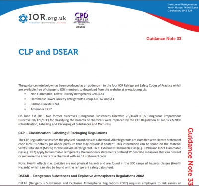 Guidance note 33
